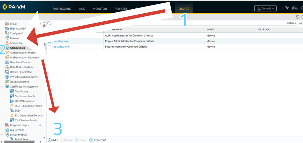 Service Route in Palo Alto | Role based authentication | Running & Candidate configurations | Backup configurations 8 image 106